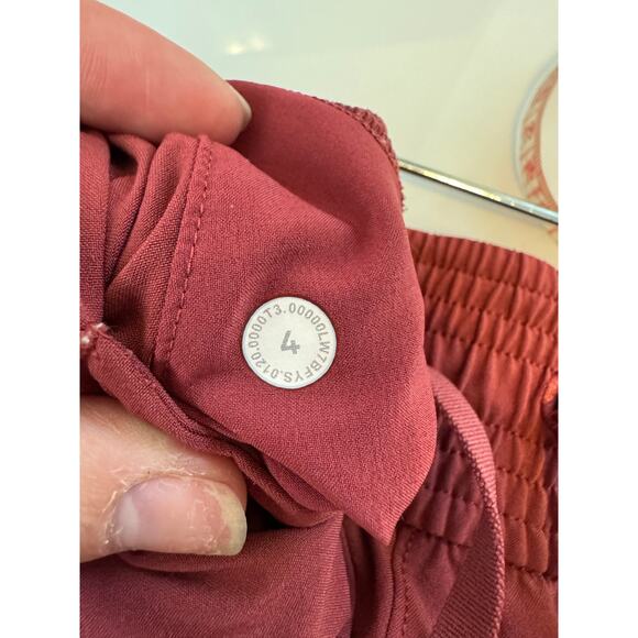 Lululemon Spring Break Away Short *4-way Stretch 3" Chianti  4 - Picture 3 of 7